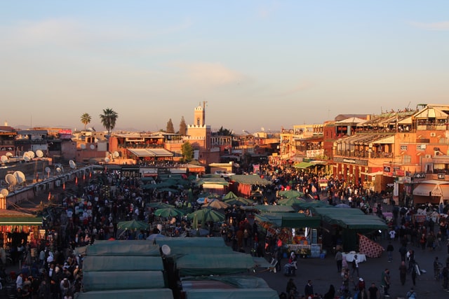 Marrakech city, Morocco desert trip.