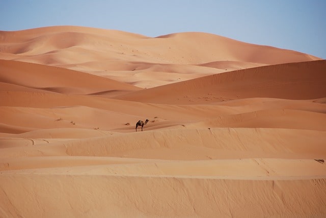 The Sahra Desert of Morocco