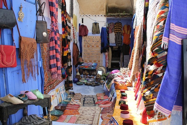 The blue-washed streets of Chefchaouen during your 7-day Morocco itinerary.