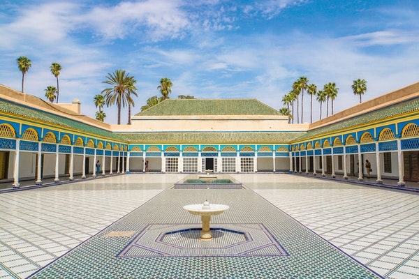 Bahia Palace in Marrakech, part of Morocco private trips.